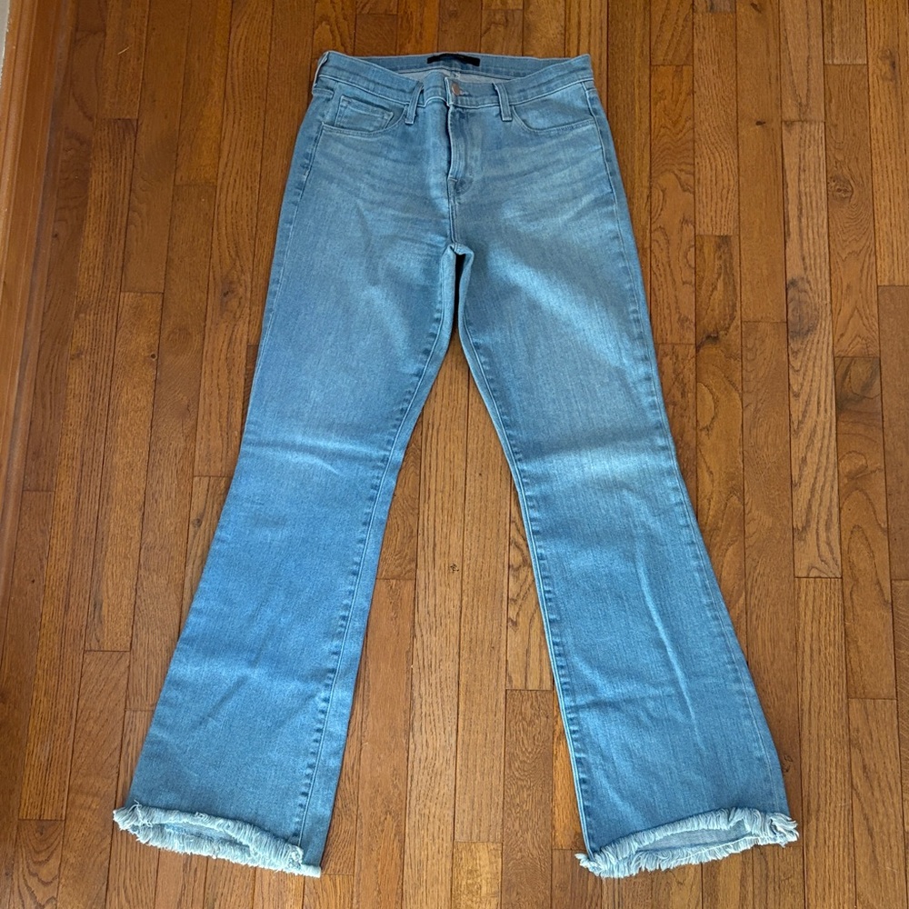 J Brand Light Blue Flare Jeans
